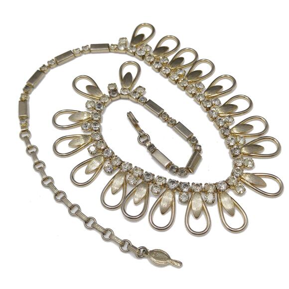Vintage Sarah Coventry Rhinestone Choker Necklace, 1960s, 17 Inches - Picture 10 of 10